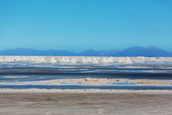 Solná pláň na bolivijské Altiplano — Stock fotografie
