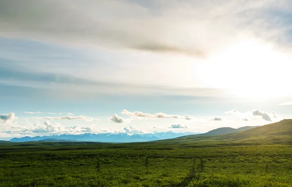 Landschap boven de poolcirkel — Stockfoto