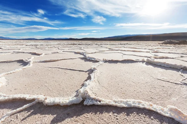 Solná poušť v Argentině — Stock fotografie