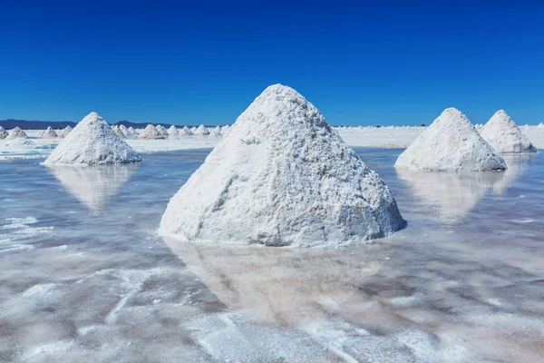 Salt flat on Bolivian Altiplano — Stock Photo, Image