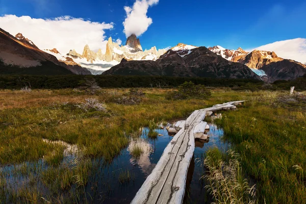 Pintoresco Cerro Fitz Roy montaña — Foto de Stock