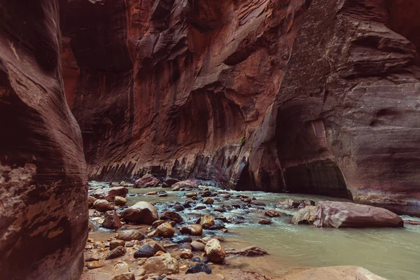 Desfiladeiro pitoresco em Utah — Fotografia de Stock