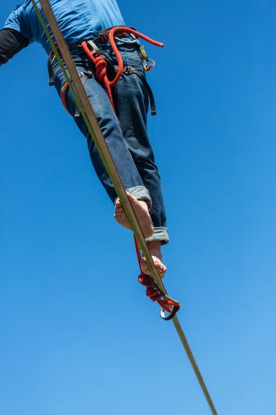 Person practicing in balance — Stock Photo, Image