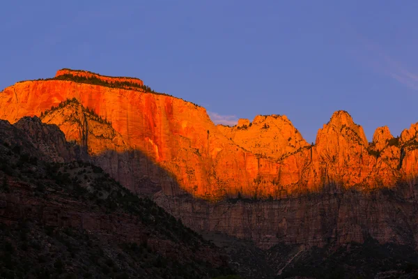 Montanhas panorâmicas em Zion Park — Fotografia de Stock