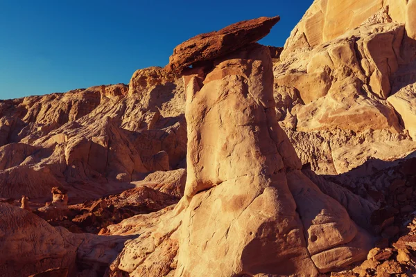 Sandstone formations in Nevada — Stock Photo, Image