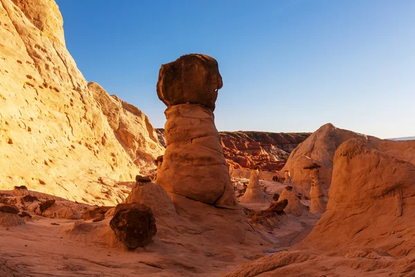 Formações de arenito em nevada — Fotografia de Stock