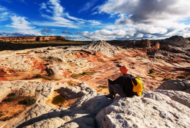 Utah dağlarda yürüyüş