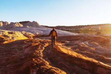 Utah dağlarda yürüyüş