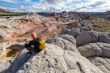 Utah dağlarda yürüyüş