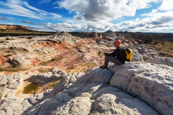 Vaellus Utahin vuoristossa — kuvapankkivalokuva