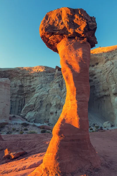 Formações de arenito em nevada — Fotografia de Stock