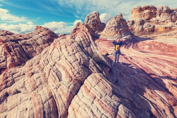 Caminata en las montañas de Utah — Foto de Stock