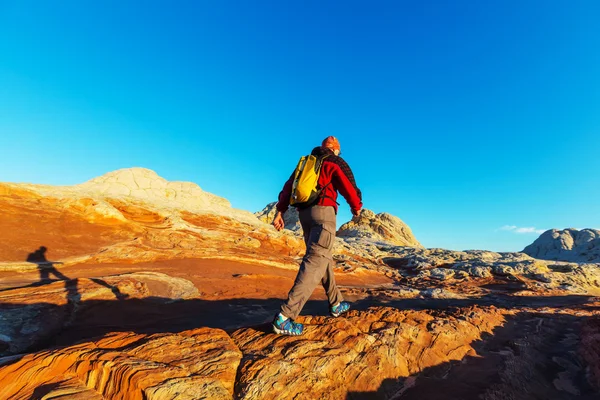 Caminata en las montañas de Utah — Foto de Stock