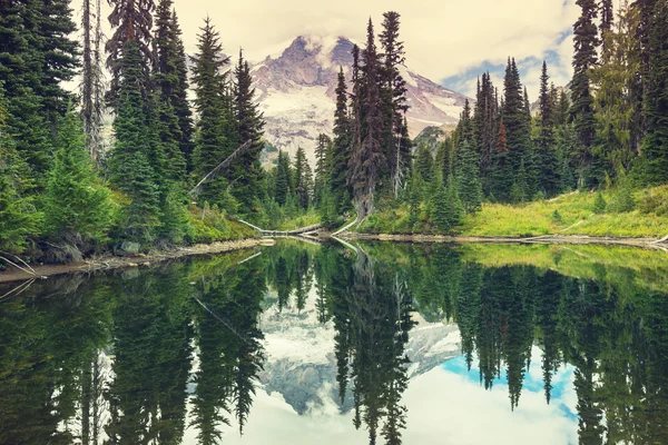 Serenity lake in the mountains — Stock Photo, Image