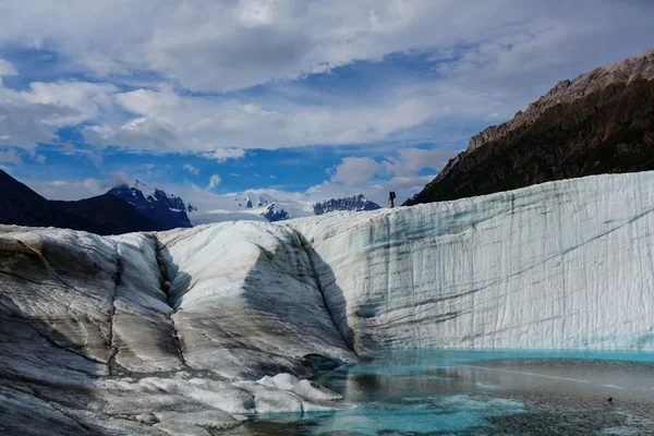 Wanderer auf dem Gletscher in Alaska — Stockfoto