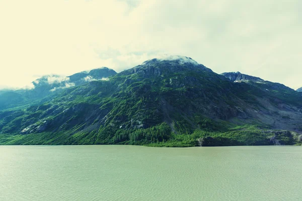Озеро спокойствия в Аляскинской тундре — стоковое фото
