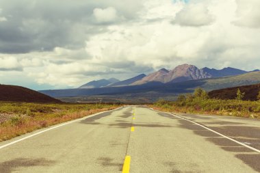 Manzara Denali karayolu üzerinde