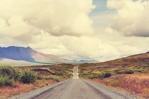 Malerische Autobahn in alaska — Stockfoto