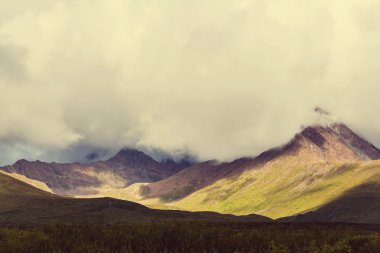 Alaska'da pitoresk dağlar