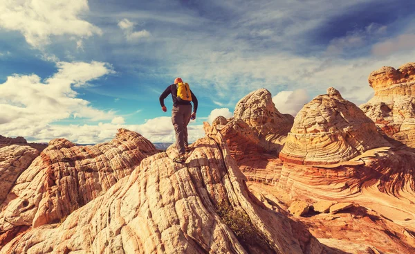 Caminhada nas montanhas do Utah — Fotografia de Stock