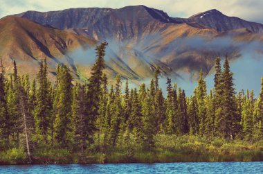 Alaska'da pitoresk dağlar