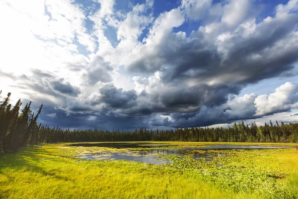 Красивое озеро в Канаде — стоковое фото