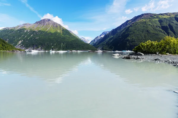 Lago in tundra dell'Alaska — Foto Stock
