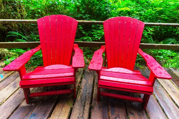 Scène avec chaises de couple — Photo