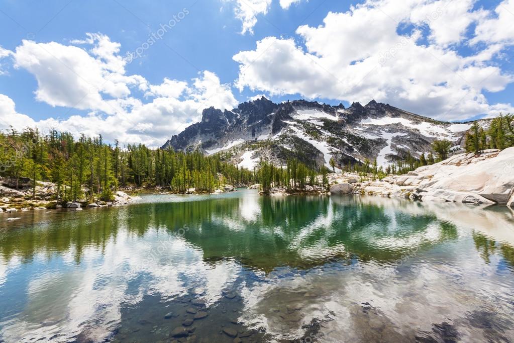 Beautiful Alpine lakes wilderness area 