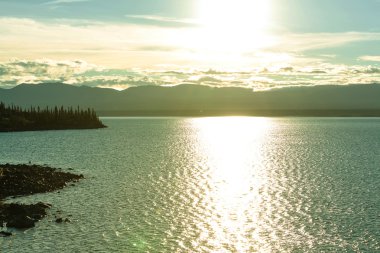 Güzel göl Kanada