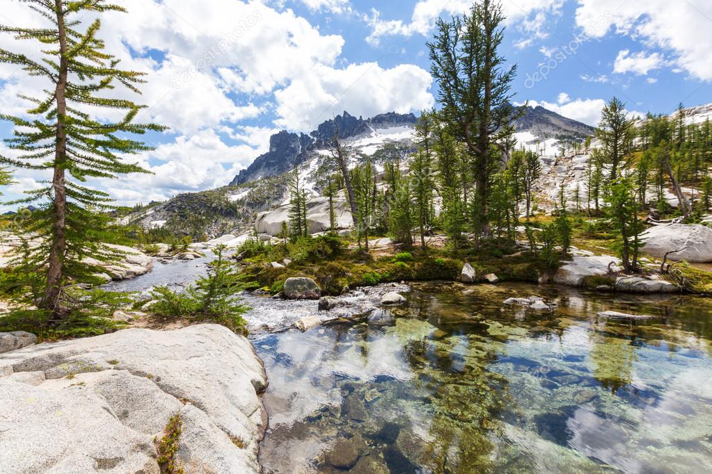 Beautiful Alpine lake, USA