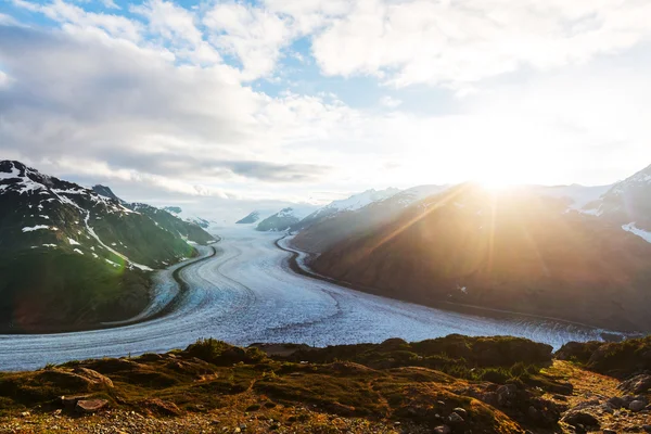 Lachsgletscher in Stewart — Stockfoto