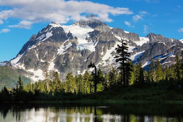 Picture lake and mount Shuksan Royalty Free Stock Photos