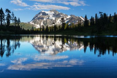 Resim göl ve dağ shuksan