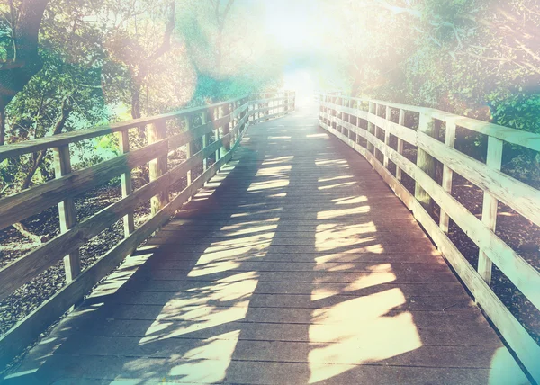 Boardwalk se světelný efekt — Stock fotografie