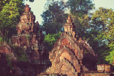 Ancient Khmer temple Koh Ker  clipart