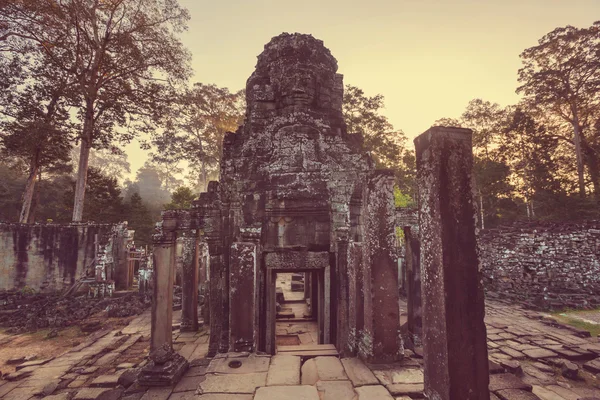 Khmer culture temple of Bayon — Stock Photo, Image