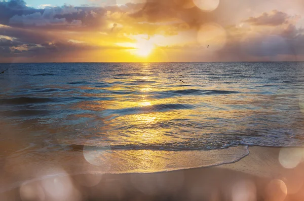 Natursköna havet solnedgång — Stockfoto