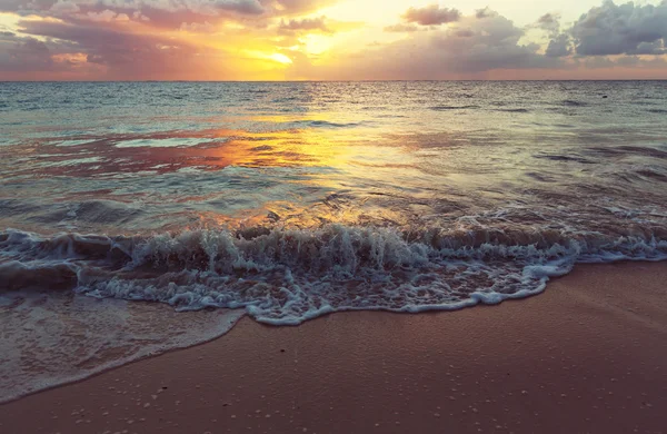 Сценический морской закат — стоковое фото