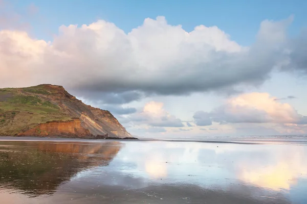 Piękne Krajobrazy Ocean Beach Nowa Zelandia Inspirujące Środowisko Naturalne Podróże — Zdjęcie stockowe