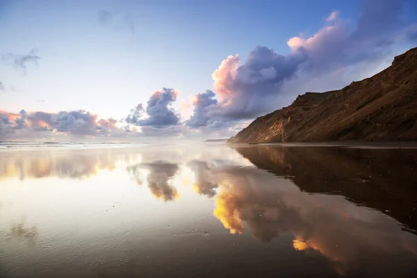 Beaux Paysages Plage Océan Nouvelle Zélande Inspirant Fond Naturel Voyage — Photo