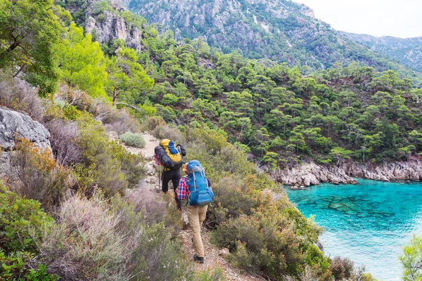 Vackra Natur Landskap Turkiet Berg Lykiska Sättet Känt Bland Vandrare — Stockfoto