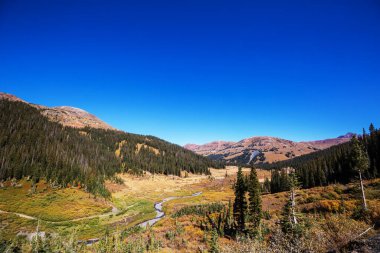 Colorado 'daki Dağ Manzarası Rocky Dağları, Colorado, ABD.