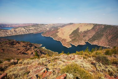 Utah 'ta yanan vadi dinlenme alanı.