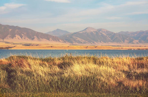 Beau Lac Saison Automne — Photo