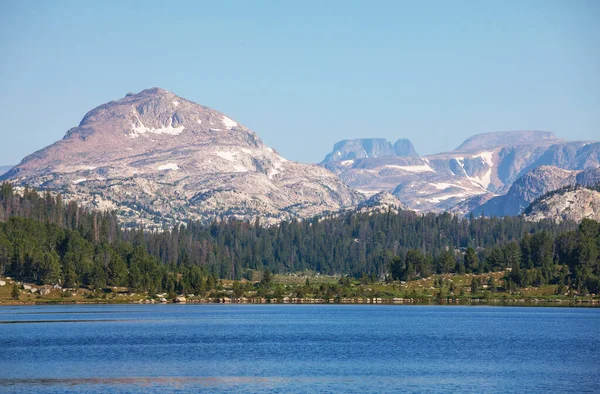 Lac Sérénité Dans Les Montagnes Saison Estivale Beaux Paysages Naturels — Photo