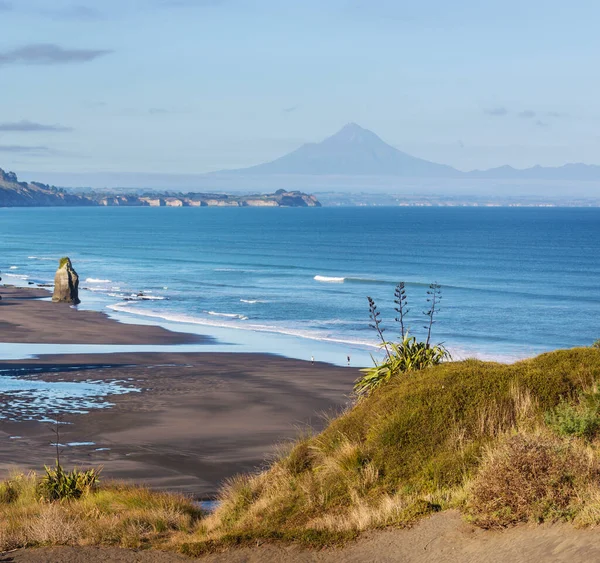 Prachtige Landschappen Het Ocean Beach Nieuw Zeeland Inspirerende Natuurlijke Reisachtergrond — Stockfoto