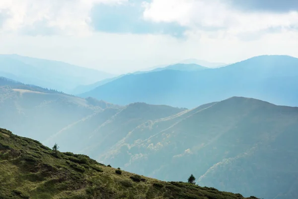 Belas Paisagens Naturais Nas Montanhas Dos Cárpatos — Fotografia de Stock