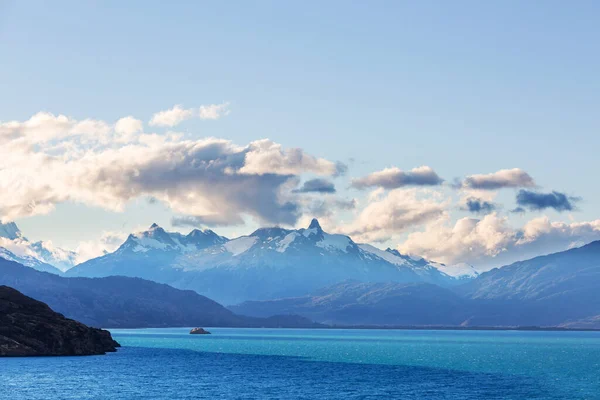 Красивый Горный Ландшафт Вдоль Гравийной Дороги Carretera Austral Южной Патагонии — стоковое фото