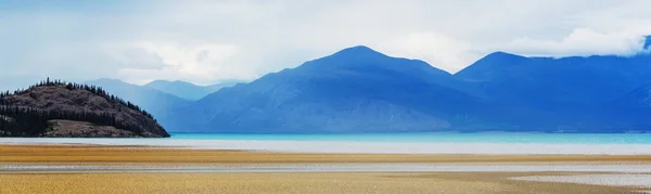 Escena Serena Junto Lago Montaña Canadá Atardecer —  Fotos de Stock